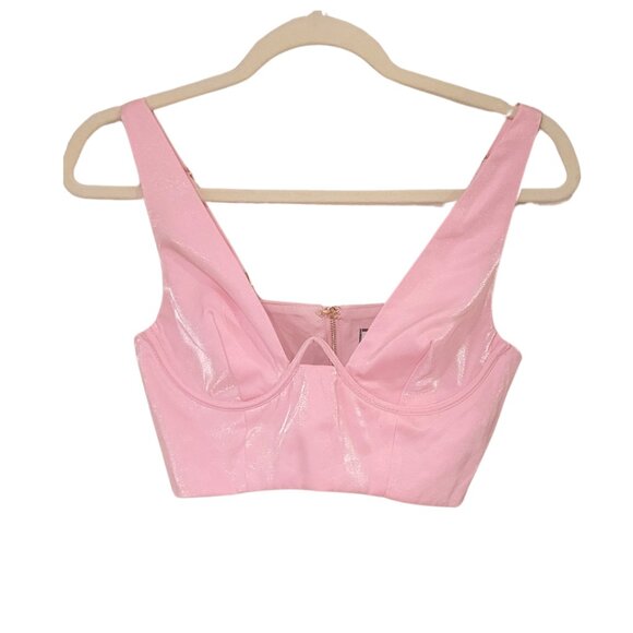 Runaway The Label Astrid Top and Mini Skirt Set In Bubble Gum Pink. Size XS. NEW - Picture 3 of 10